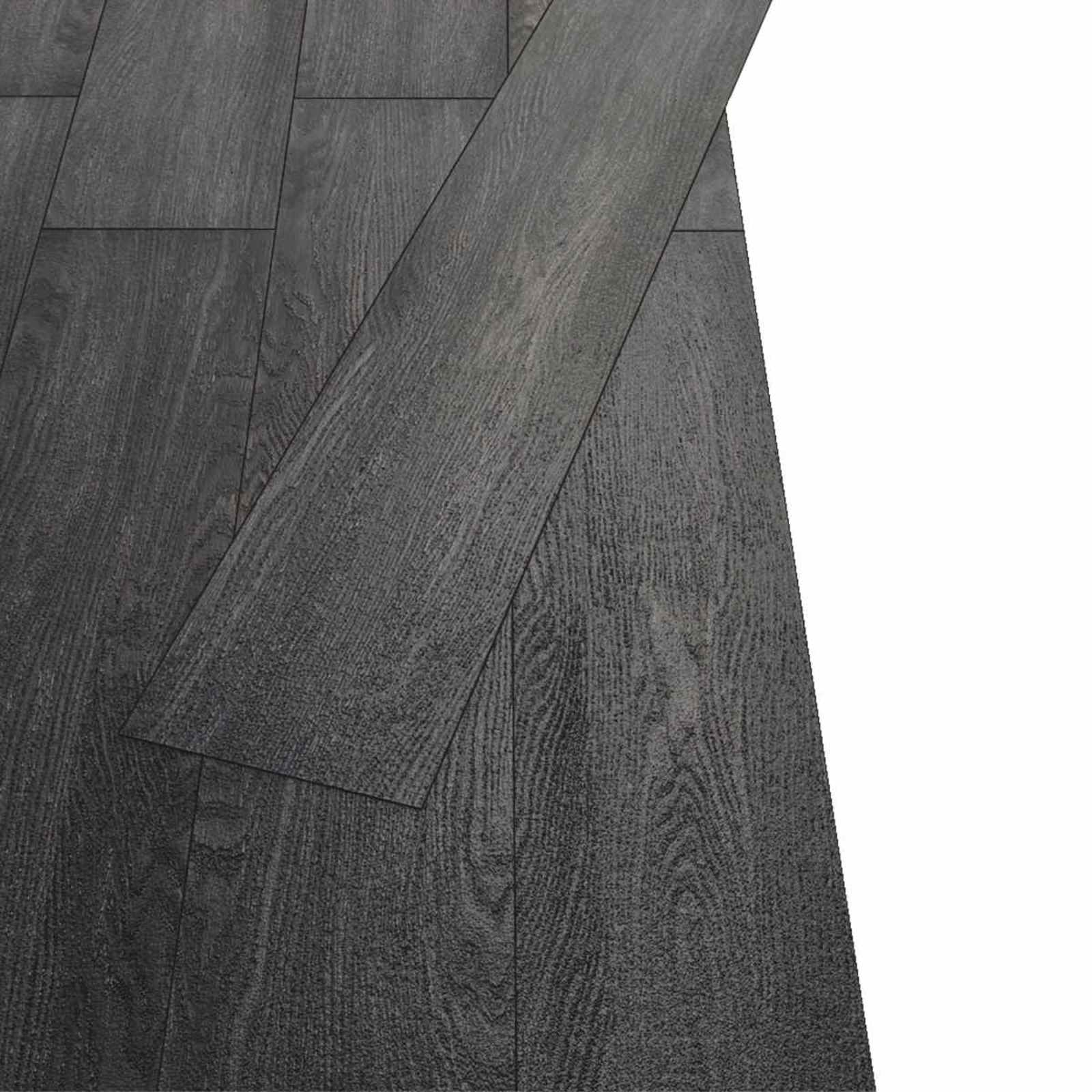 vidaXL Bodenplanken 18 pcs Schwarz und Weiß 5,26 m² PVC