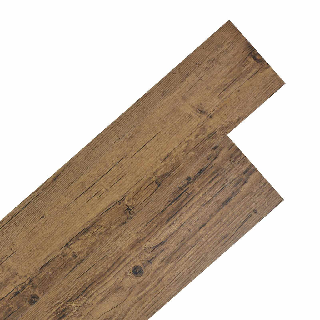 vidaXL Bodenplanken 36 pcs Walnussbraun 5,02 m² PVC