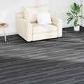 vidaXL Bodenplanken 36 pcs Schwarz und Weiß 5,02 m² PVC