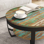 vidaXL Couchtisch Massives Altholz 60x40 cm