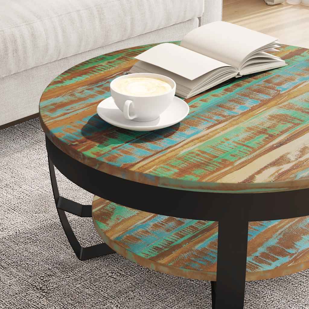 vidaXL Couchtisch Massives Altholz 60x40 cm