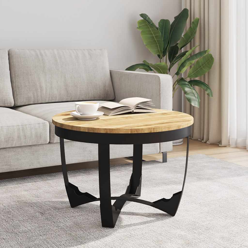 vidaXL Couchtisch Raues Massivholz Mango 60x40 cm