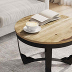 vidaXL Couchtisch Raues Massivholz Mango 60x40 cm