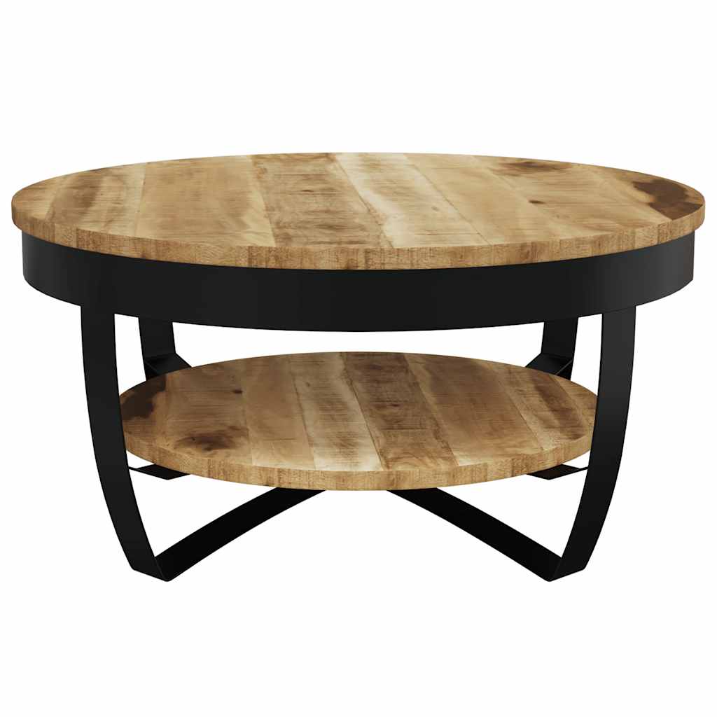 vidaXL Couchtisch Raues Massives Mangoholz 65x32 cm