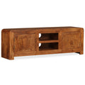 vidaXL TV-Schrank Massivholz mit Honigfarbenem Finish 120x30x40 cm