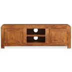 vidaXL TV-Schrank Massivholz mit Honigfarbenem Finish 120x30x40 cm