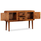 vidaXL Sideboard Massivholz mit Honigfarbenem Finish 120x30x75 cm