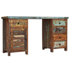 vidaXL Schreibtisch Altholz Massiv 140x50x77 cm