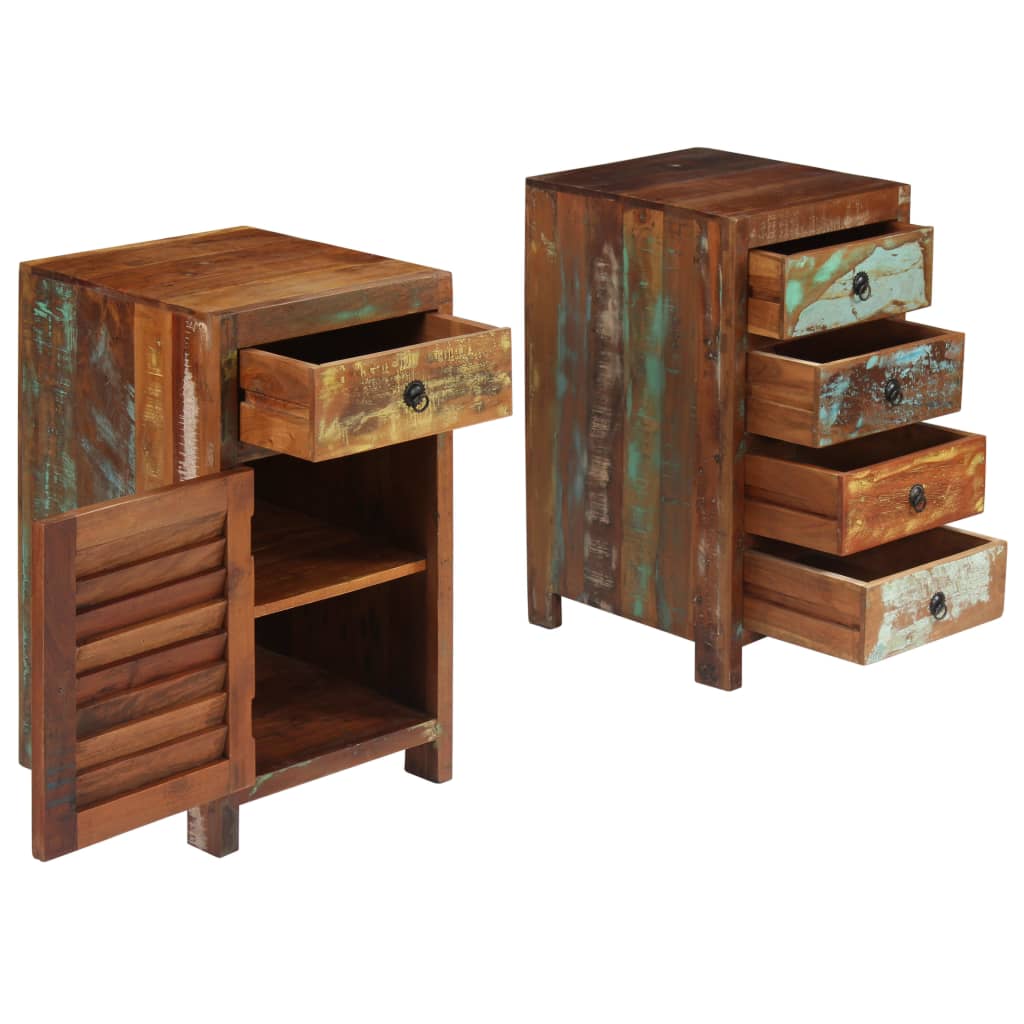 vidaXL Schreibtisch Altholz Massiv 140x50x77 cm