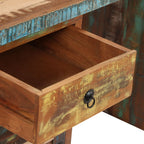 vidaXL Schreibtisch Altholz Massiv 140x50x77 cm