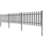vidaXL Lattenzaun mit Pfosten 3 Stk. WPC 600x60 cm