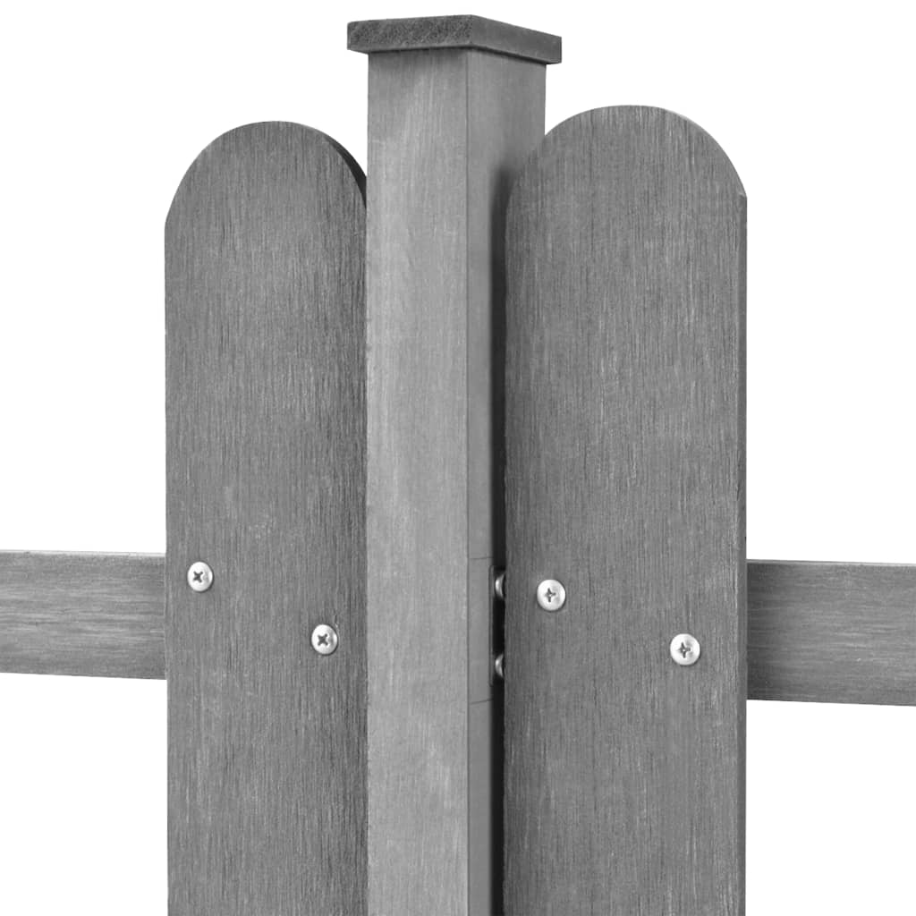 vidaXL Lattenzaun mit Pfosten 3 Stk. WPC 600x60 cm