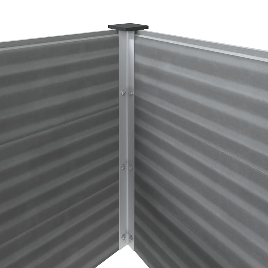vidaXL Garten-Hochbeet WPC 100 x 50 x 54 cm Grau