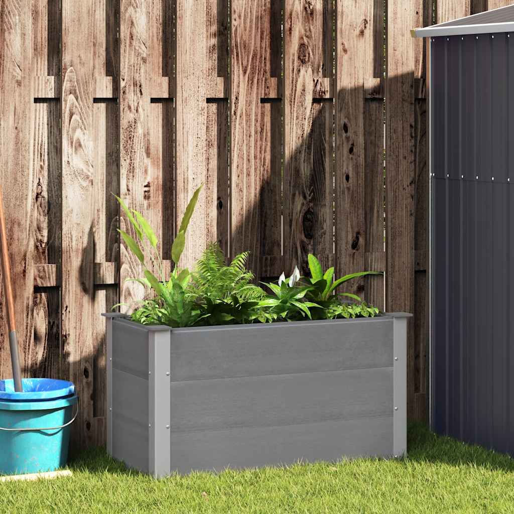 vidaXL Garten-Hochbeet WPC 100 x 50 x 54 cm Grau