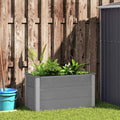 vidaXL Garten-Hochbeet WPC 100 x 50 x 54 cm Grau