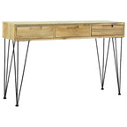 vidaXL Konsolentisch 120 x 35 x 76 cm Teak Massiv