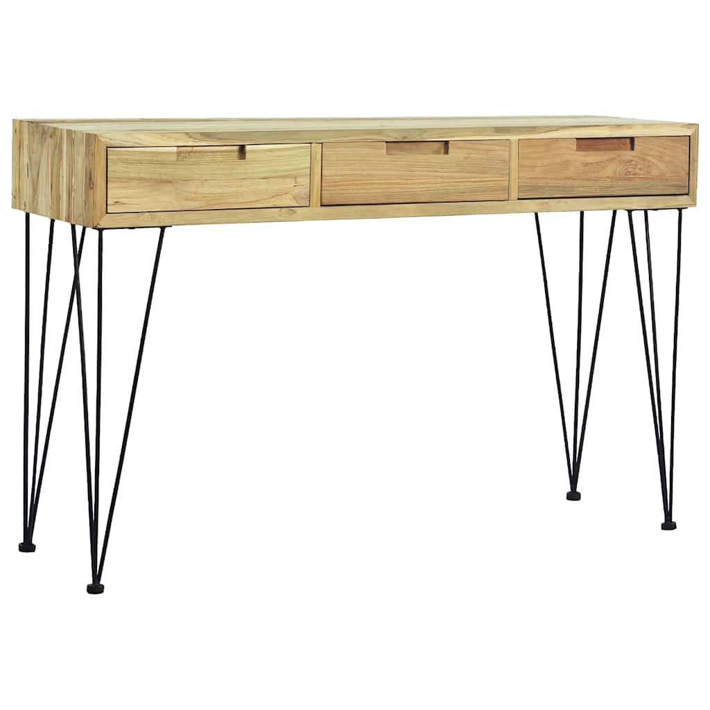 vidaXL Konsolentisch 120 x 35 x 76 cm Teak Massiv