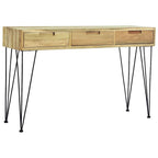 vidaXL Konsolentisch 120 x 35 x 76 cm Teak Massiv