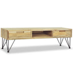 vidaXL TV-Schrank 120 x 35 x 35 cm Teak Massiv