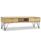 vidaXL TV-Schrank 120 x 35 x 35 cm Teak Massiv
