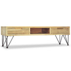 vidaXL TV-Schrank 120 x 35 x 35 cm Teak Massiv