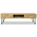 vidaXL TV-Schrank 120 x 35 x 35 cm Teak Massiv