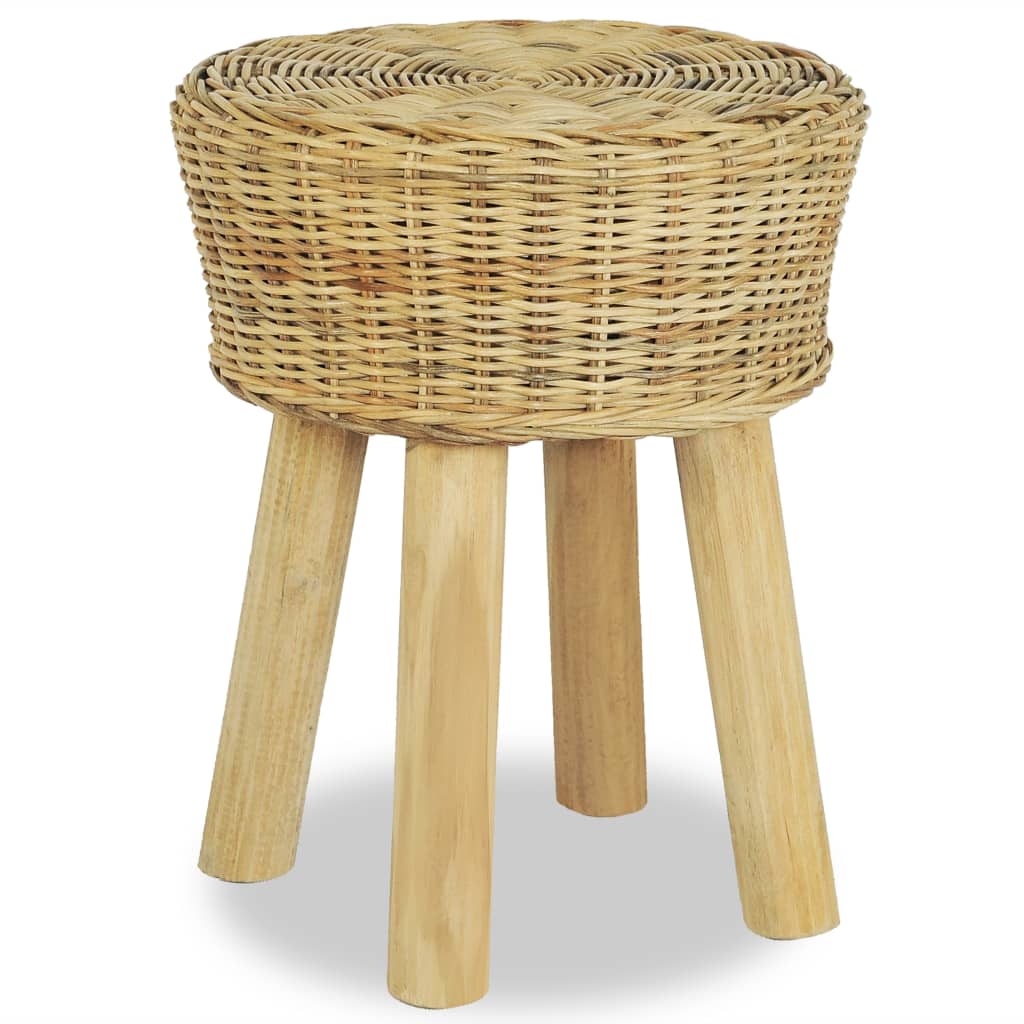 vidaXL Barhocker Natur Rattan