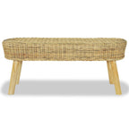 vidaXL Flurbank 110 x 35 x 45 cm Rattan Natur