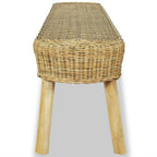 vidaXL Flurbank 110 x 35 x 45 cm Rattan Natur