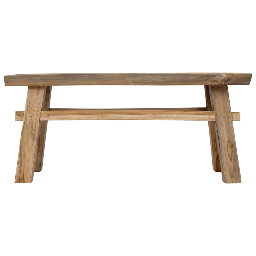 vidaXL Bank Gemischtes Altholz und Massivholz Teak 100x28x43 cm