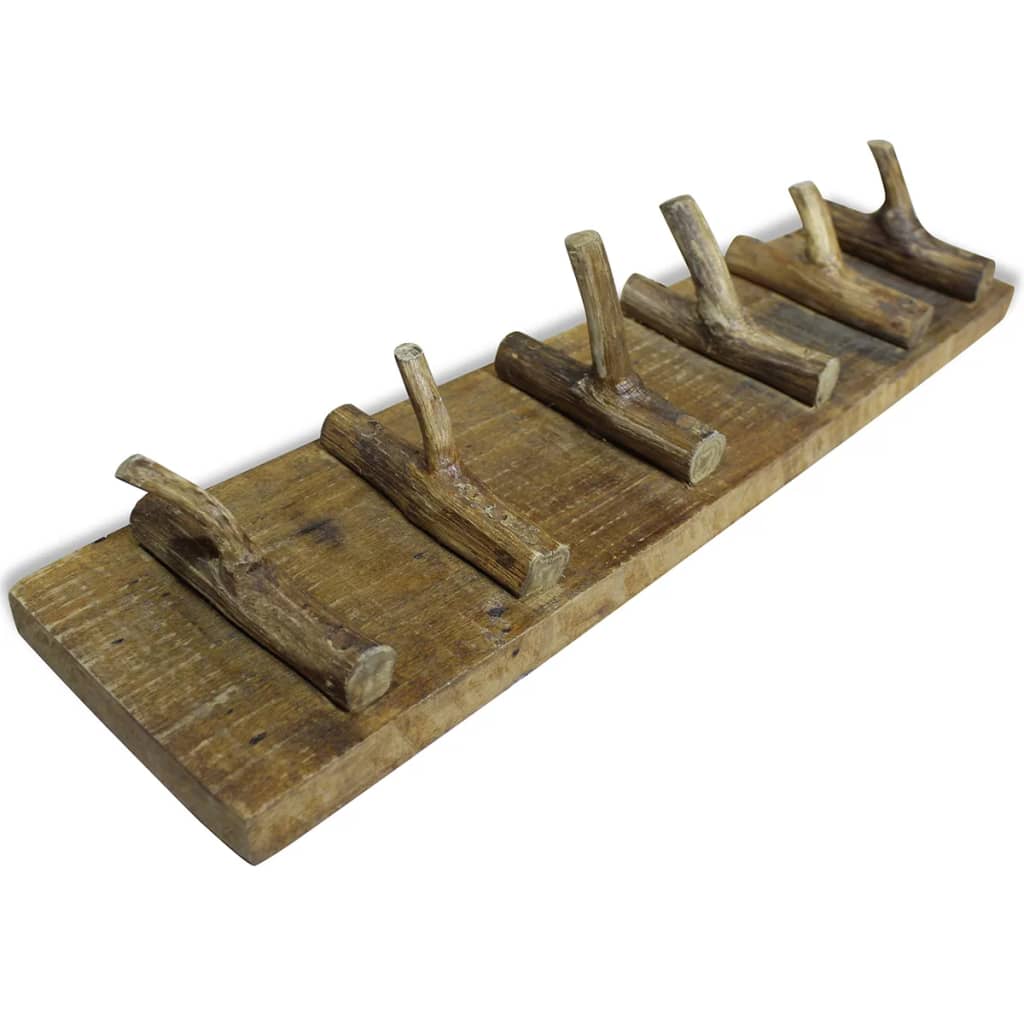 vidaXL Garderobenleiste Gemischtes Altholz 60x15 cm