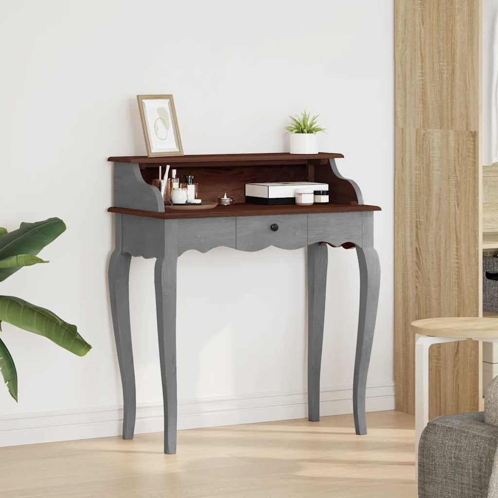 vidaXL Schreibtisch Massives Mahagoniholz 80x40x92 cm