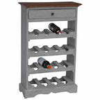 vidaXL Weinregal Massives Mahagoniholz 55x23x85 cm