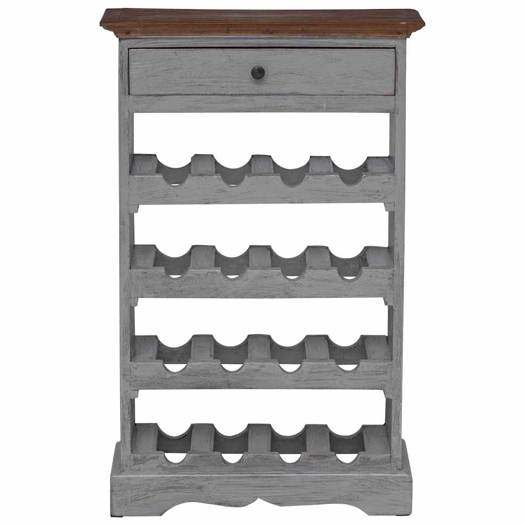 vidaXL Weinregal Massives Mahagoniholz 55x23x85 cm