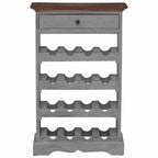 vidaXL Weinregal Massives Mahagoniholz 55x23x85 cm