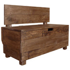 vidaXL Sitzbank Massives Mahagoniholz 86x40x60 cm
