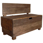 vidaXL Sitzbank Massives Mahagoniholz 86x40x60 cm