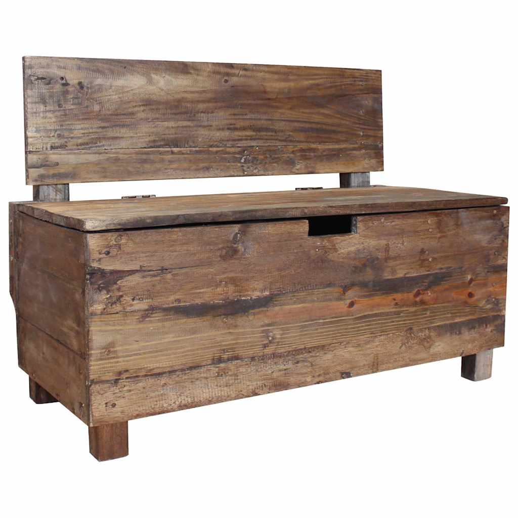 vidaXL Sitzbank Massives Mahagoniholz 86x40x60 cm