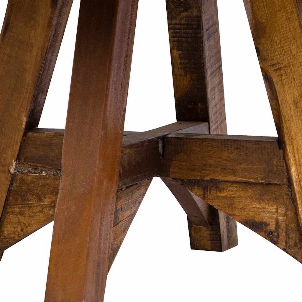 vidaXL Couchtisch Gemischtes Altholz 60x45 cm Silbern