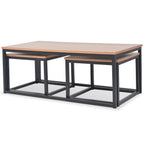 vidaXL 3-tlg. Couchtisch-Set Eschenholz