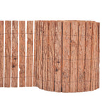 vidaXL Gartenzaun Rinde 1000×30 cm