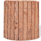 vidaXL Gartenzaun Rinde 1000×30 cm