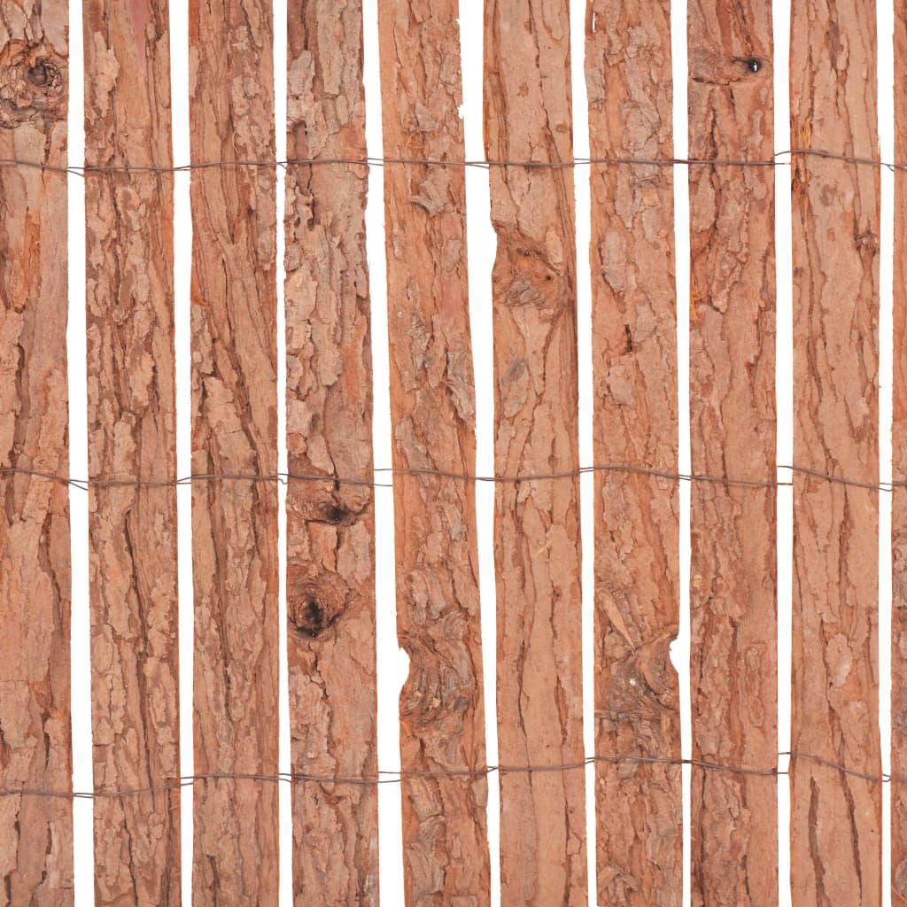 vidaXL Gartenzaun Rinde 1000×30 cm