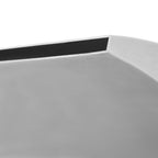 vidaXL Pool-Wasserfall Edelstahl 30x9x26 cm Silbern