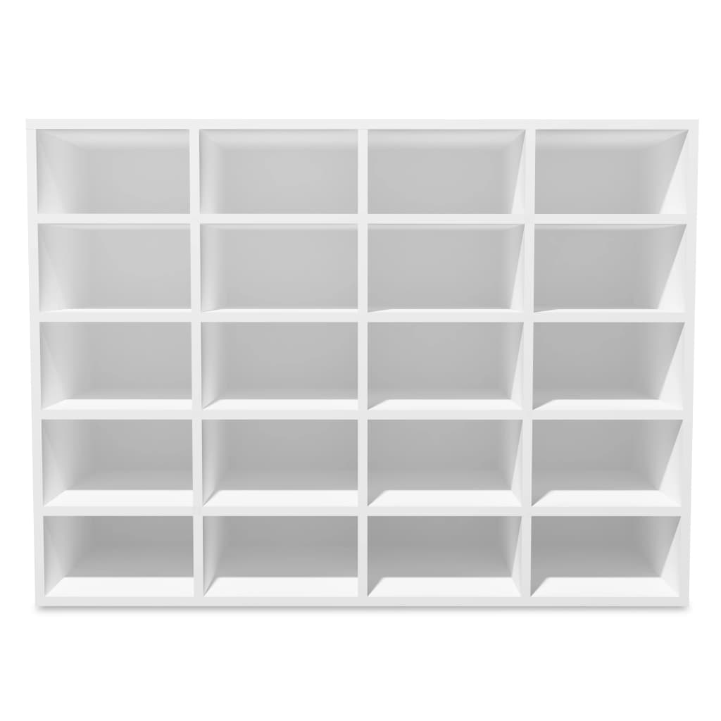 vidaXL Schuhregal Holzwerkstoff 92x30x67,5 cm Weiß