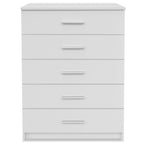 vidaXL Schubladenschrank Holzwerkstoff 71x35x106 cm Weiß