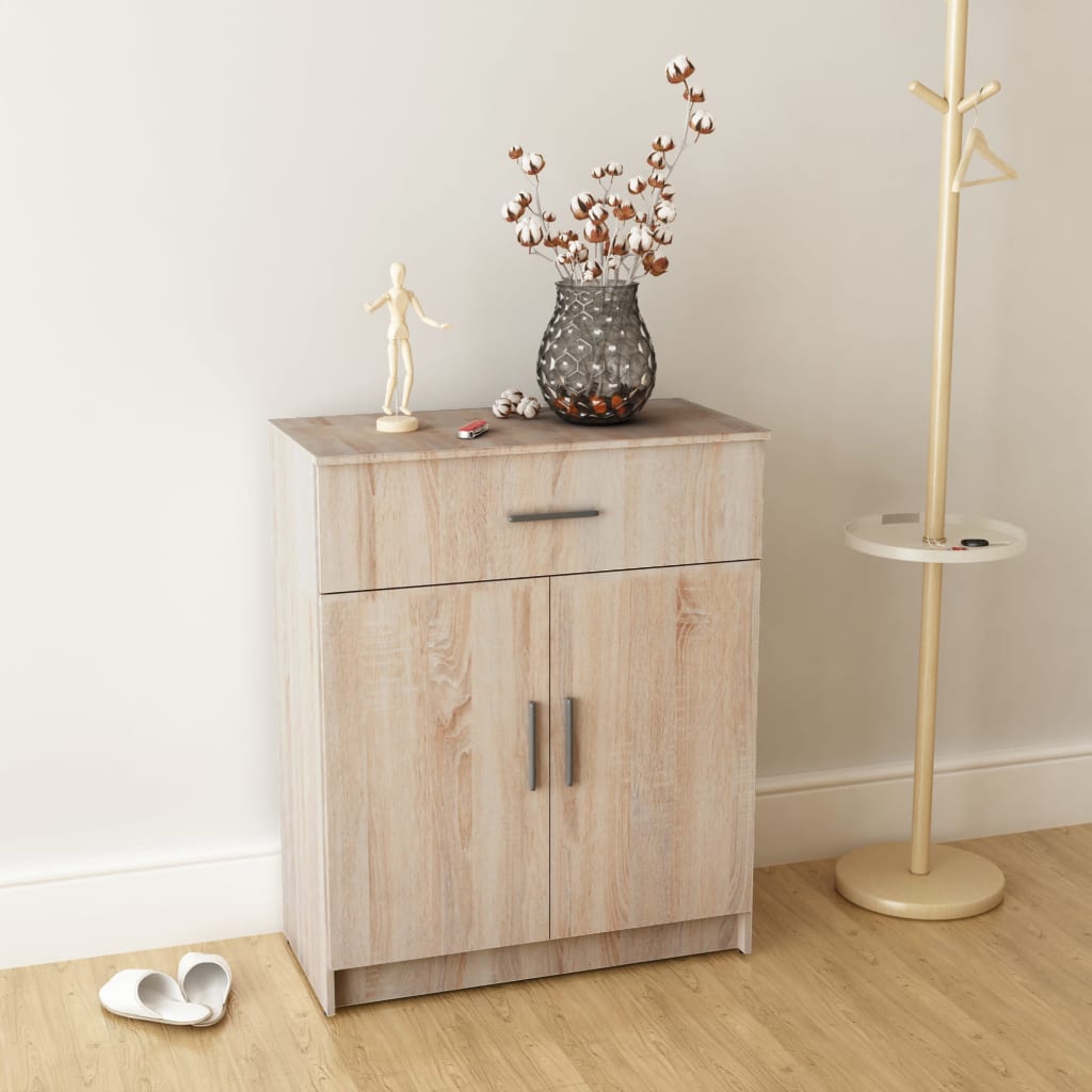 vidaXL Sideboard Holzwerkstoff 71x35x88 cm Eiche-Optik