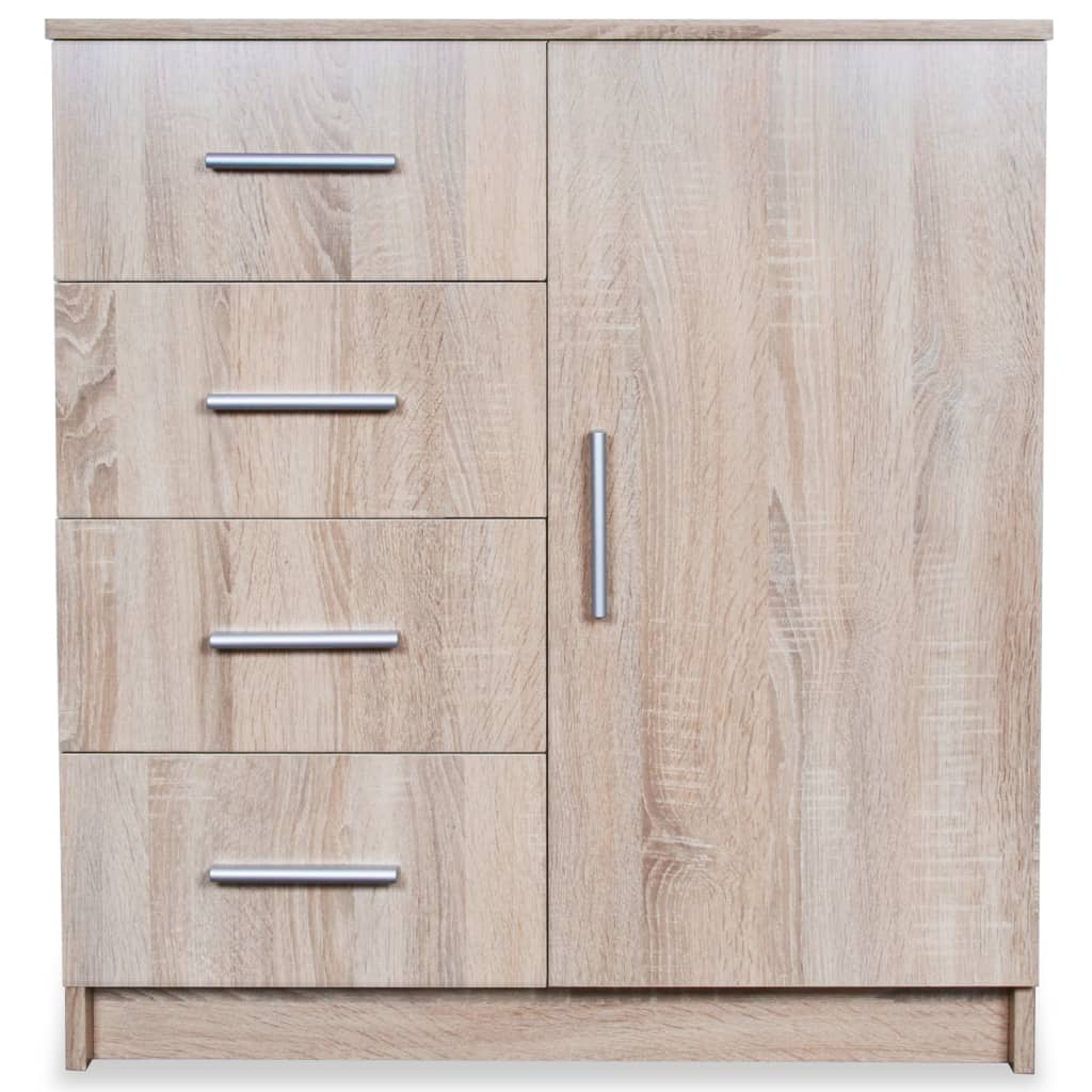 vidaXL Kommode Holzwerkstoff 79x35x88 cm Eiche-Optik