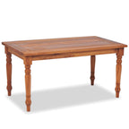 vidaXL 4-tlg. Garten-Lounge-Set mit Auflagen Massivholz Teak