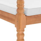 vidaXL Batavia-Stühle 2 Stk. mit Polstern Massivholz Teak